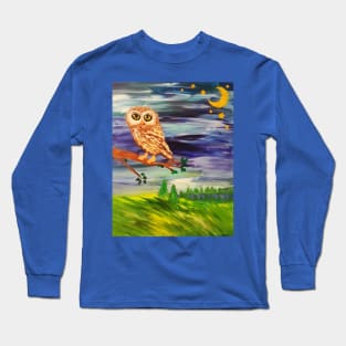 Forest Owl Long Sleeve T-Shirt